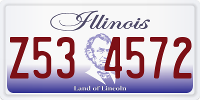 IL license plate Z534572