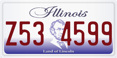 IL license plate Z534599