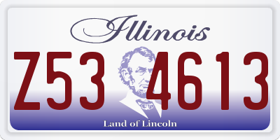 IL license plate Z534613