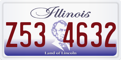 IL license plate Z534632