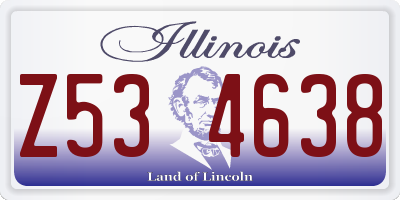 IL license plate Z534638