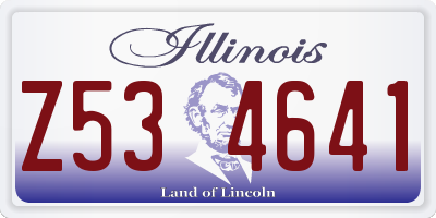 IL license plate Z534641