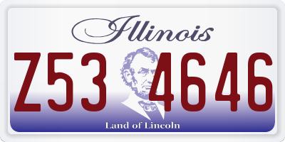 IL license plate Z534646