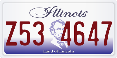 IL license plate Z534647