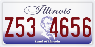 IL license plate Z534656