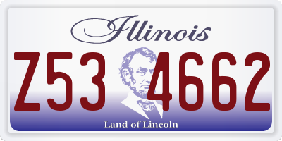 IL license plate Z534662