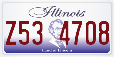 IL license plate Z534708