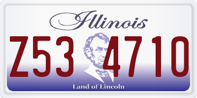 IL license plate Z534710