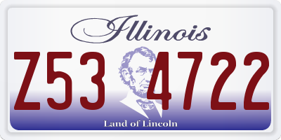 IL license plate Z534722