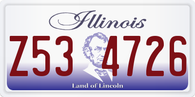 IL license plate Z534726