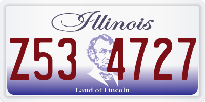 IL license plate Z534727