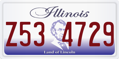IL license plate Z534729