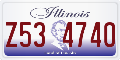 IL license plate Z534740