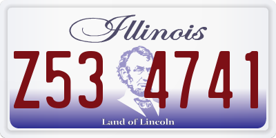 IL license plate Z534741