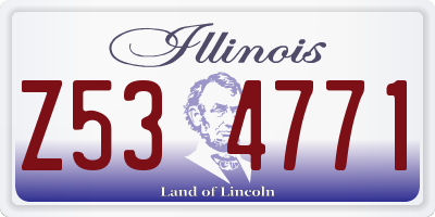 IL license plate Z534771