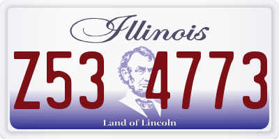 IL license plate Z534773
