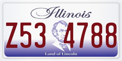 IL license plate Z534788