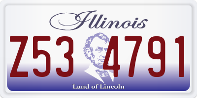 IL license plate Z534791