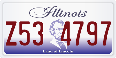 IL license plate Z534797