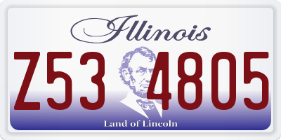IL license plate Z534805