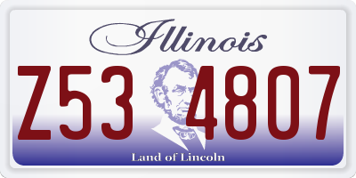 IL license plate Z534807