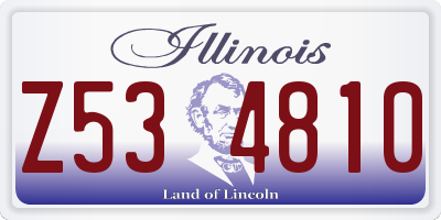 IL license plate Z534810