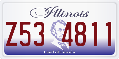 IL license plate Z534811