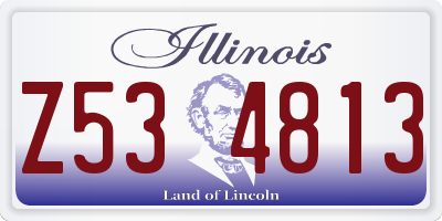 IL license plate Z534813