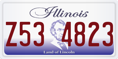 IL license plate Z534823