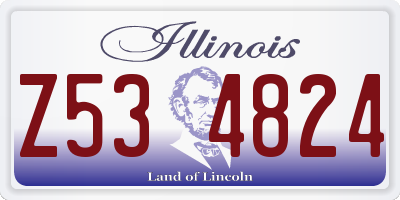 IL license plate Z534824