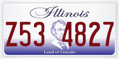 IL license plate Z534827
