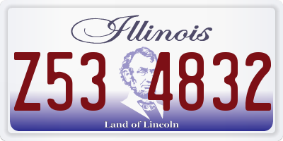IL license plate Z534832