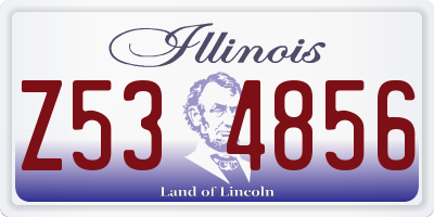 IL license plate Z534856