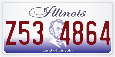 IL license plate Z534864