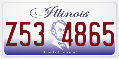 IL license plate Z534865