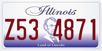 IL license plate Z534871