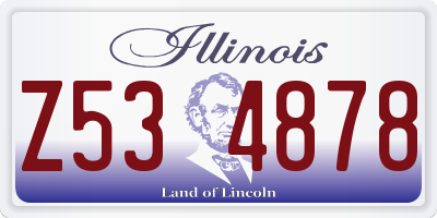 IL license plate Z534878