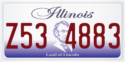 IL license plate Z534883