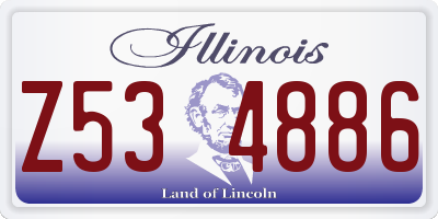 IL license plate Z534886