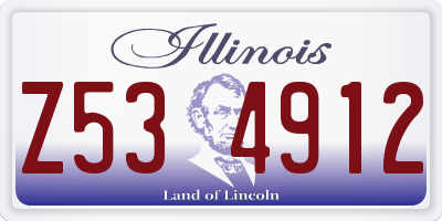 IL license plate Z534912