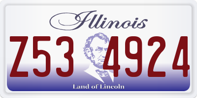 IL license plate Z534924