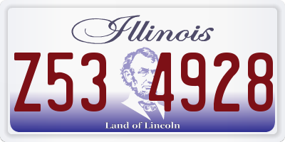 IL license plate Z534928