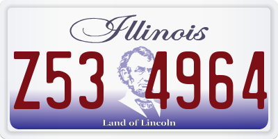 IL license plate Z534964