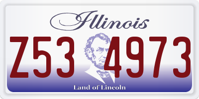 IL license plate Z534973