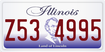 IL license plate Z534995