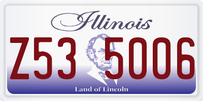 IL license plate Z535006