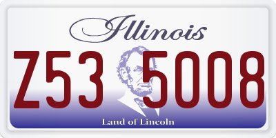IL license plate Z535008