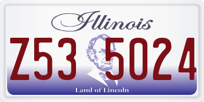 IL license plate Z535024