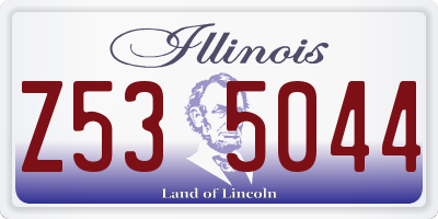 IL license plate Z535044