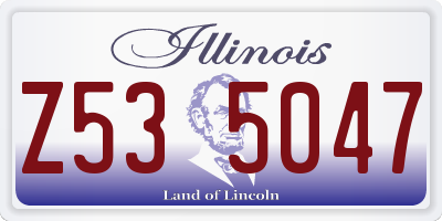 IL license plate Z535047